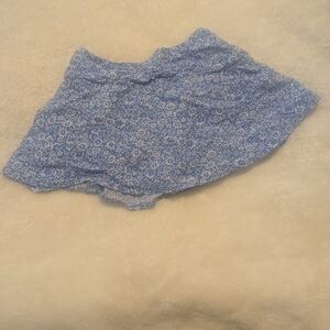 Children's- Toddler Crewcuts Blue and White Floral Skirt